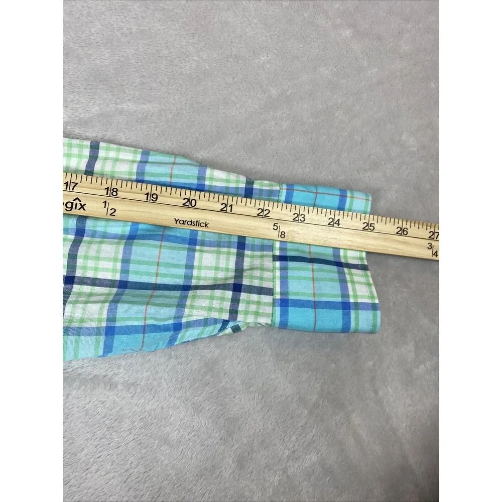 Southern Tide‎ Classic Fit Long Sleeve Button Down Plaid Size Small Fishing - Picture 8 of 9